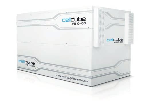 ENERGY PROVISION FROM 10 KW POWER OUTPUT AND UP TO 130 KWH CAPACITY CellCube for a stable power supply.