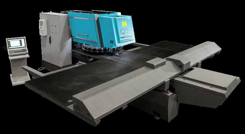 With a free clearance of 80 mm (3,15") between brush table and ATC, the Q5 is not only ideal for punching, but also for high forming applications.