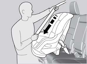 Do not use the lower inner anchors of the outer rear seats to secure a LATCH-compatible child seat to the rear center seat, unless the manufacturer's instructions for that system permit the use of