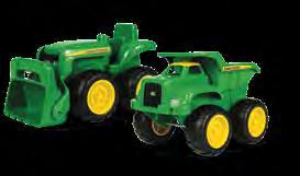 + John Deere 2-pack includes dump truck and tractor