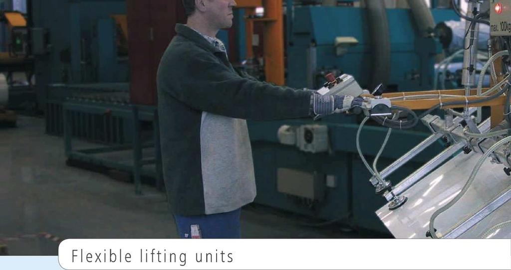 Flexible Lifting Units Pivoting up to 90 Horizontal transportation is often inadequate when it