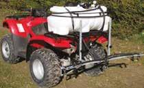 directly to ATV front or rear rack Height adjustable