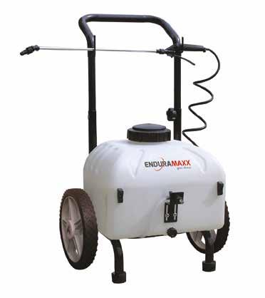 Boomless nozzle sprays up to 1m width for spraying large areas of lawn Easily adjustable handle suits all users max.