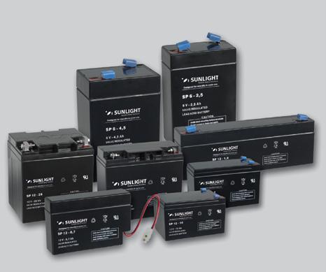 SPA OVERVIEW Valve Regulated AGM batteries The SPA range of SUNLIGHT Valve Regulated Lead Acid batteries has been developed as general purpose batteries, designed to provide reliable performance in a