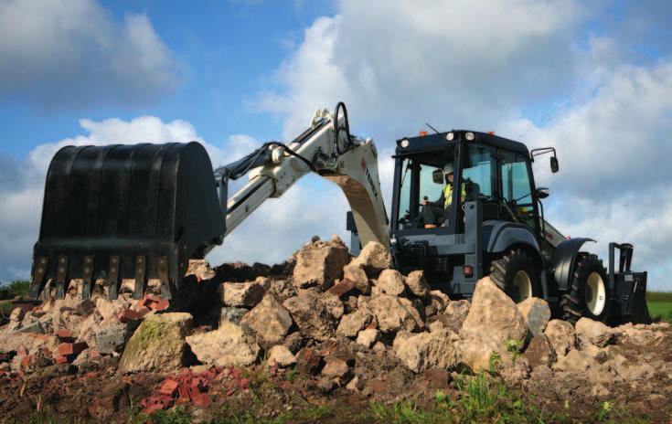the Terex TLB990 backhoe loader NEW MAKE THE CONNECTION Add attachments for increased profitability The TLB990 is equipped to utilise the diverse range of practical Terex factory approved backhoe