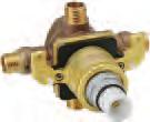 9 L/min (5 gpm) at 45 PSI (1/2" valve) 19 708 000 Seabury pressure balance valve trim 35 033 000