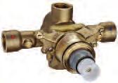 9 L/min (5 gpm) at 45 PSI (1/2" valve) 35 016 000 Grohsafe pressure balance rough-in valve with