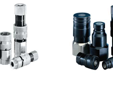 This system easily allows the connection of couplings with the presence of high internal residual pressure without fl uid loss.