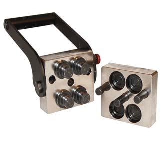 pneumatic lines. Up to ten lines can be simultaneously connected and disconnected by a safe, simple and quick movement requiring low effort.