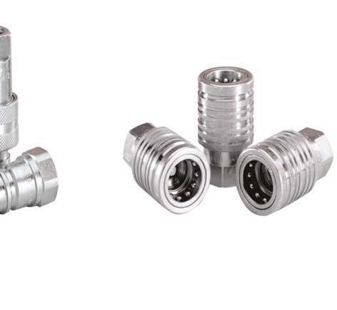 IP is the poppet valve female coupling, with modular design and with panel mounting double action sleeve that allows connection and disconnection operation with a push-pull action that acts as a