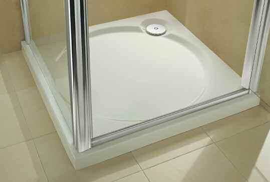 CORAM Coratech Resin Slimline 60 Showertrays For alcoves and corners Height to rim 60mm SQUARE & RECTANGULAR PENTAGON 760 x 760mm White ST76WHI Retail price (Exc VAT) - 58.