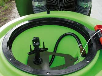 controls Main tank cleaning with 2 rotary washing nozzles Ability to clean the boom water circuit without any