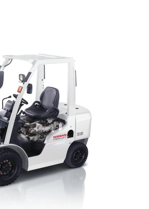 To meet its three key objectives meeting environmental, operator and owner needs the needs Nissan super-low-emission engines, drivetrains engines, drivetrains and other and technologies other