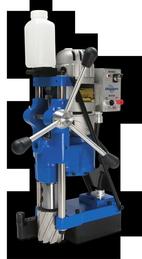 Feed handles quickly change from side to side Coolant bottle included More holding power with impactor points Lift detector safety system Chip breaker Minimal maintenance requirements One