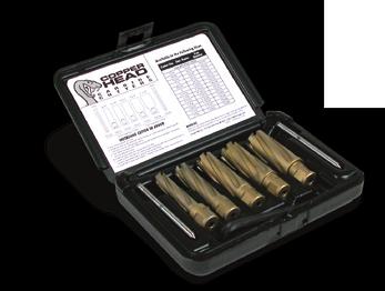 ---- 18656 1-7/8 ---- 18260 3-18260 4-18260 ---- 18660 2 ---- 18264 3-18264 4-18264 ---- 18664 Copperhead Cutters are available in four kits for convenient storage and portability.