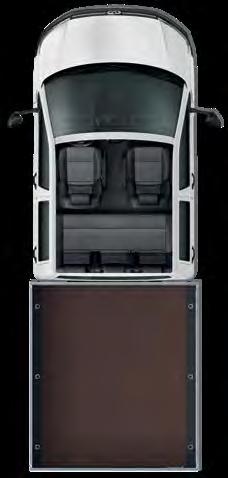 2,939 mm on the Single Cab 2,169 mm on the Double Cab Normal roof Largest dropside range in the segment.