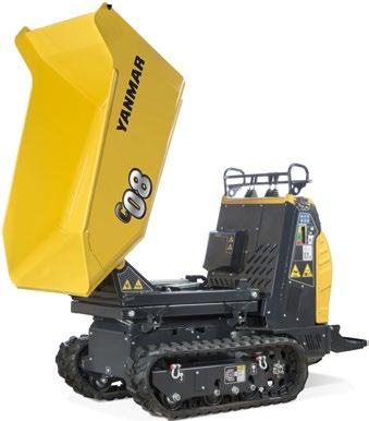 Efficiency on all types of ground COMPACTNESS Total width reduced and small turning circle to fit through the narrowest areas. Length of only 1.930 mm (without self-loader) and 2.