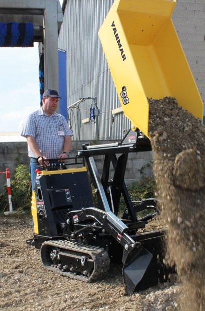 COMPACTNESS + The Yanmar C08 is ideal for use on all types of ground and offers versatility and productivity.