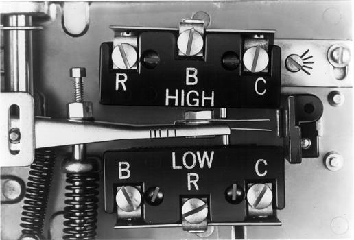 ALIATION: TWO STAGE THEMOSTATS T-252 and T-271 Adjustments Figure-11 Adjustment of Two Stage Thermostats. The dial setting determines the operating point of the low stage switch.