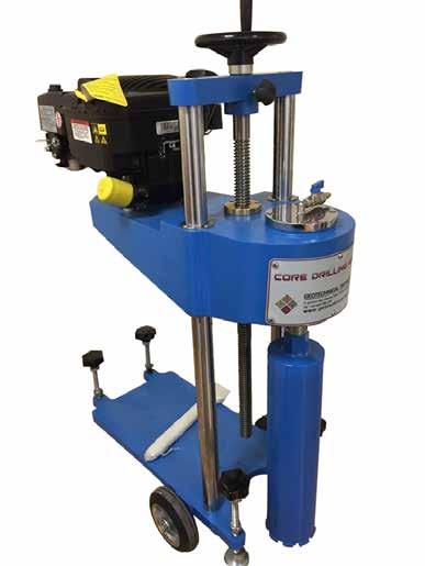GEO TESTING EQUIPMENT Core Drilling Machine The Core Drill Machine is designed to cut cores up to 200 mm diameter from concrete, asphalt, rocks and similar hard construction materials.