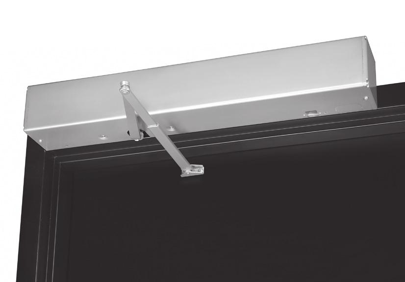 Left hand shown 6920/6930 Stop (PuSH) Side of Door Standard-Duty Double Lever Arm Frame reveals 2-3/4" to 6-7/8" (70 to 175mm) An auxiliary door stop is required for these applications Series Door