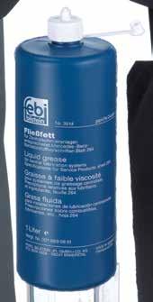 001 989 08 51 febi 03514 is a high-grade, ageing-resistant liquid grease with distinctive rust protection based on lithium soap, selected base oils and active substances.