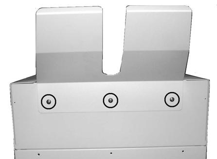 A switch is mounted under the conveyor near the front lefthand side of the conveyor on the motor mounting plate.