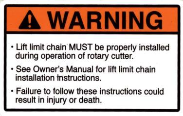 This label has several important instructions that must be followed for safe operation of this