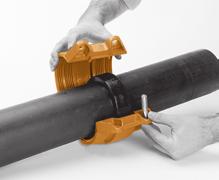 Gruvlok Installation & Assembly Fig. 7305 HDPE Coupling 1Make certain the pipe ends are free of indentations, projections or other imperfections, which could prevent proper sealing of the gasket.