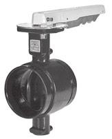 Butterfly Valves used in commercial grooved-end piping systems 2" through 12" The uniqueness of the Series 7700 Gruvlok Butterfly Valve begins with the spherical bore of the disc seat area.