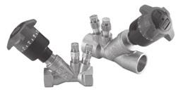 VALVES & ACCESSORIES GBV-S & GBV-T Five Turn Circuit Balancing Valves Solder (GBV-S) & NPT Threaded (GBV-T) The Series GBV is a multi-turn, Y-style globe valve designed for accurate determination and