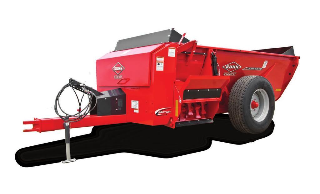 material types. The discharge on the SL 114 offers a 25% increase in unloading capacity compared to the previous model.
