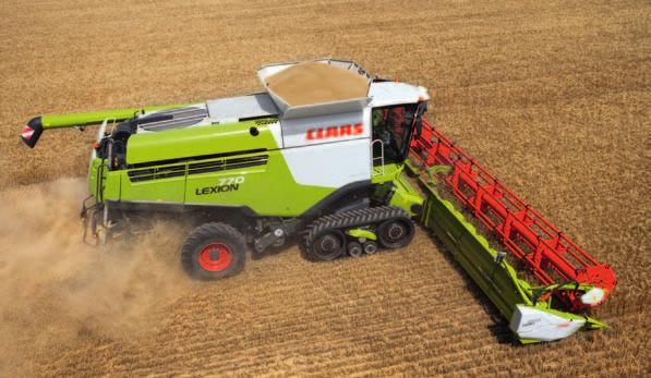 Four links for exceptional manoeuvrability. LEXION a commitment: to the active pursuit of new solutions.