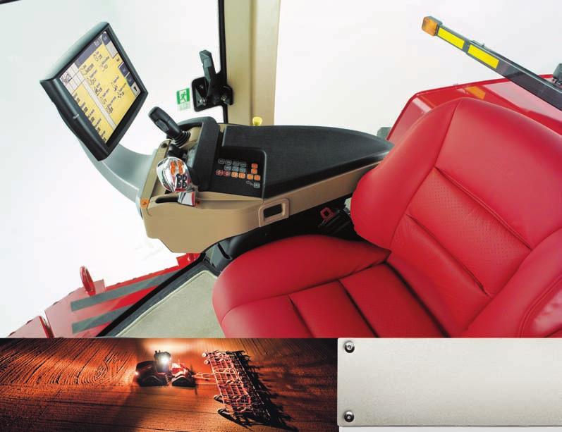 ADJUSTABLE TO YOUR DRIVING POSITION. Luxury swivel seat with controls and monitor integrated into the Multicontroller armrest. The armrest moves up and down and rotates with you if you turn the seat.