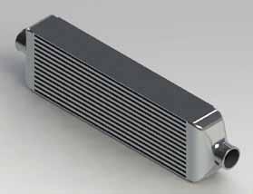 Introducing the new Mishimoto J-Line intercooler Subject: Above is a CAD model Above is an image of CFD analysis on the intercooler The new Mishimoto J-Line