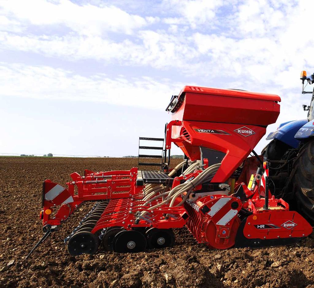 VENTA 1020 Series 1030 Series 1040 Series BUILT WITH EVER MORE COMFORT AND PRECISION The VENTA seed drill is easy to adjust for precision seeding: customised application rate thanks to the electric