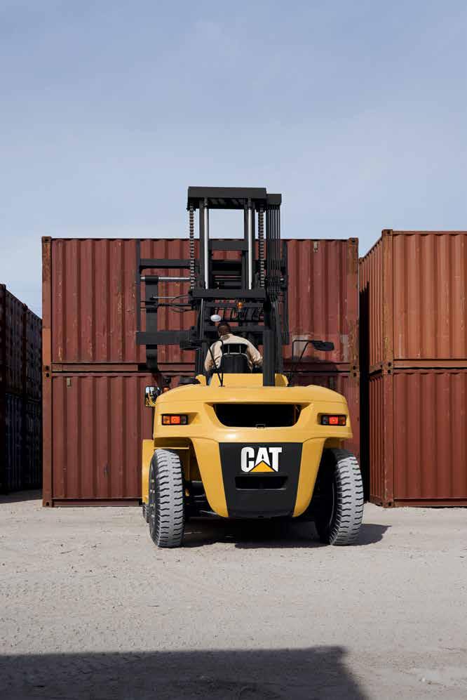 8 TAKE CONTROL OF YOUR WORKDAY 9 Optimum Visibility, Maximum Efficiency The Cat - series is equipped with essential dicators and features to help keep your operators alert and confident