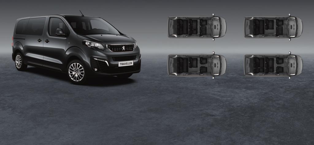 TRAVELLER BUSINESS With the PEUGEOT Traveller Business, passengers are offered an enjoyable experience: short distance airport shuttle, urban taxis, winter sports taxis