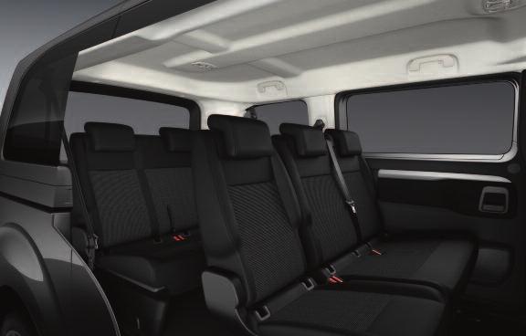 Boot volume*: Compact : -1,633l up to the roof, behind the second row Configure the seats and top-of-the-range specification according to how you use the vehicle, to create