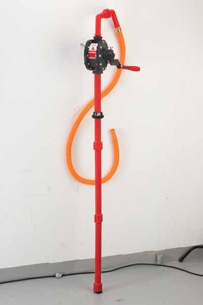 deliver up to 20LPM Constructed with a polypropylene pump head and a PTE pick up tube Includes a 875mm pick up tube and a 1.