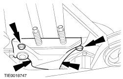 If necessary, remove the ignition cables from the ignition coil to avoid kinking the cables.