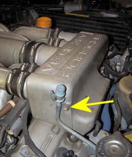 Start by removing the plastic cold air intake tubing and the top of the air filter housing as shown in Picture 2.