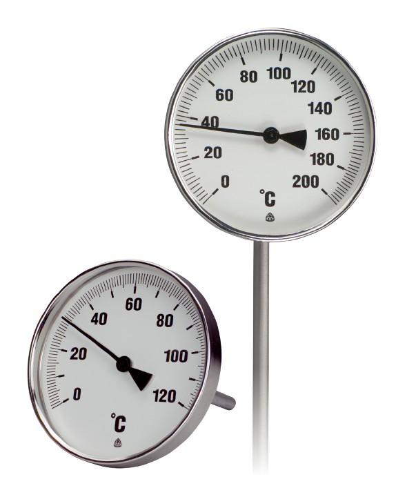 Technical thermometers THERMOMETERS AND MANOMETERS (Calibration prices are listed at the end of the Price list) EUR/pc Stainless steel thermometers Straight thermometer TR 60 up to 60 mm stem