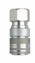 working pressure: 100 MPa Coupling: Hardened, zinc chromate plated steel Nipple: Hardened, zinc chromate plated steel Small outside dimensions Extremely high-flow capacity High working pressure