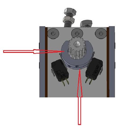 OPENING CHECK CAM: ADJUST FOR SWITCH ARM TO FALL INTO THE FLAT OF THE CAM WHEN THE DOOR IS 10 DEGREES FROM FULL OPEN CLOSING CHECK CAM: ADJUST FOR SWITCH ARM TO FALL INTO THE FLAT OF THE CAM WHEN THE