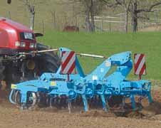 Economic concept Sturdy headstock As a fixed implement with a working width of 3 or 4 metres, the Quarz is a cost-effective and more economical alternative to powered seedbed preparation.