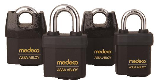 System Series Padlocks 119 System Series Padlocks The Medeco System Series padlock offers a high security solution for a multitude of applications and are available in two distinctive body styles, an