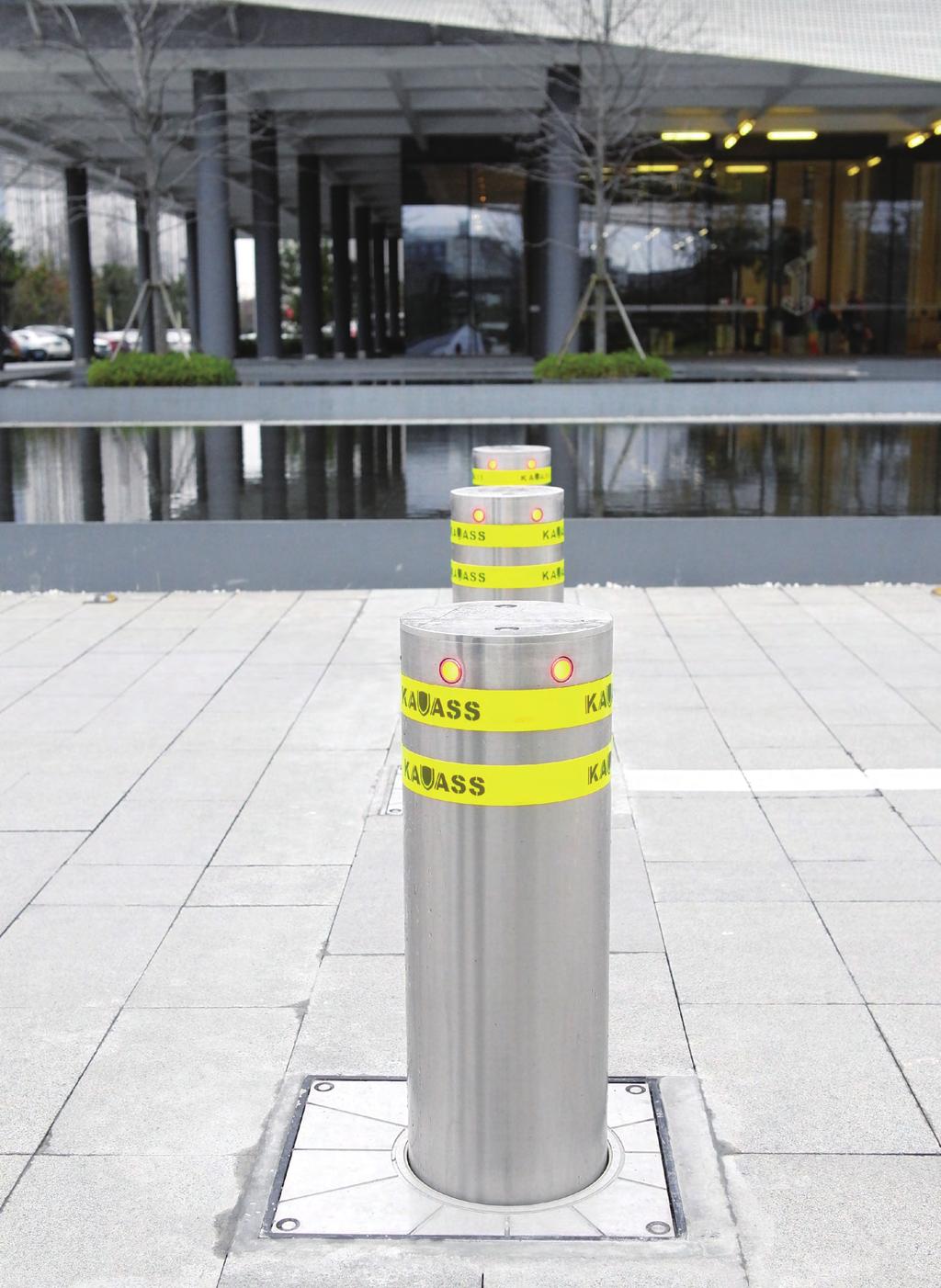 Pneumatic auto bollard Pneumatic auto bollard KAVASS pneumatic bollard is designed for repetitive cycles.