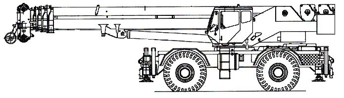 Weights Gross Front Rear (lbs. / kg.) (lbs. / kg.) (lbs. / kg.) Basic Machine including 142 ft. main boom, main and aux. hoist with 600 ft.