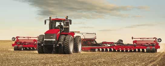 Steiger tractors use a second hydraulic pump to provide exactly the required oil flow to each of eight remote valves.